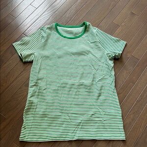 Lands End NWT green striped XL tall top.